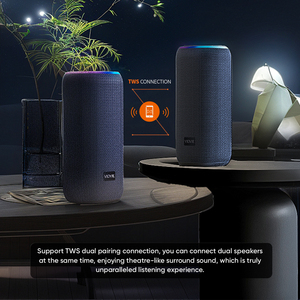 Vidvie חיצונית גליל נייד בד גריל ws רמקול עמיד למים אלחוטי עם רצועת ידית אור RGb - Product Image 5