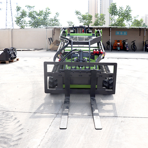 รถตักล้อยางไฮดรอลิกขนาดเล็ก รุ่น Crawler Skid Steer Loader รองรับน้ำหนัก 500 กก. เครื่องยนต์ฮอนด้า ปั๊มมอเตอร์ รถตักหน้า ประสิทธิภาพสูง รับประกันฟรี 1 ปี ความจุ 0.2 ลบ.ม. - Product Image 5