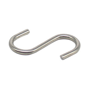 Stainless Steel S <b>Hook</b> Kitchen <b>Shelf</b> <b>Hook</b> Round Shape Durable Fixing Iron <b>Hook</b> Umbrella <b>Hook</b> Wall Storage <b>Hook</b> - Product Image 1