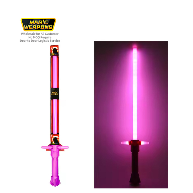 YongnKids Pink Light Saber China Factory Price Child Colorful Choose Luminous Sound Sword Light Saber Blade Rgb Lightsaber Toys