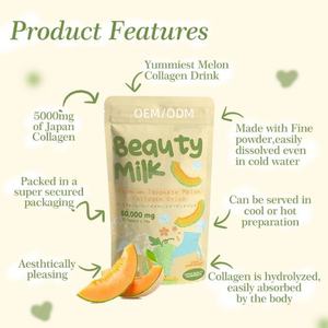 Premium 50000mg kolagen hidrolisasi minuman susu buty vitamin dewasa dengan perlindungan UV mencerahkan kulit kulit dan cahaya - Product Image 2