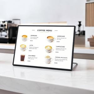 A4 LED Sign Holder Poster Frame Menu Board Advertising Desktop Display Light Box for Restaurant <b>Bar</b> Store Display - Product Image 1