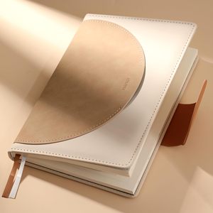 Carnet A5 personnalisé en cuir PU, bicolore, ligné, journal, agenda, planificateur pour le bureau, les affaires, l'école, l'écriture - Product Image 1