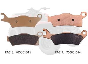 FA617 Plaquettes de frein Quads ATV avant arrière droit pour <span class=keywords><strong>Can</strong></span>-<span class=keywords><strong>Am</strong></span> Outlander 500 <span class=keywords><strong>650</strong></span> 800 1000 STD 4X4 Renegade - Product Image 2