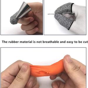 HPPE Cut-Resistant and Anti-Slip Durable Washable Safety <b>Gloves</b> <b>Finger</b> Sleeves for Kitchen and Guard Work - Product Image 5