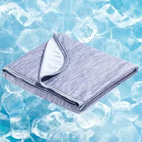 아마존 침구 던져 잠자는 여름 담요 사용자 정의 나일론 흡수 열 얼음 실크 냉각 담요 뜨거운 침목