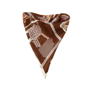 Sciarpa triangolare Nz 135x60 cm Sciarpa leggera stampata alla moda per donna, per tutte le stagioni, uso quotidiano - Product Image 1