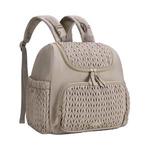 <span class=keywords><strong>ADELE</strong></span> Sac à dos de voyage élégant pour bébé Petit sac à dos à couches avec poches isolées Coussin à langer Sangles de poussette Fermeture à glissière - Product Image 1