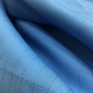 Résistant au <span class=keywords><strong>feu</strong></span> ESD grille antistatique ignifuge poids lourd sergé perceuse 100% coton tissu pour pétrole vêtements de travail vêtements - Product Image 3