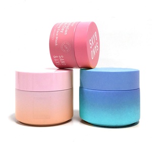 Luxury 10g 20g 30g 50g 100g Frosted Opal <b>Ceramic</b> Glass Skin Cream Cosmetic Plastic Screw Cap Jars Facial Clay Mask Containers - Product Image 3