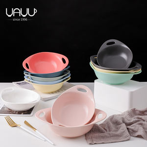 FENN a doppio manico a microonde opaco multicolore in ceramica ciotola da tavola Set di più colori infrangibili per i <span class=keywords><strong>bambini</strong></span> - Product Image 3