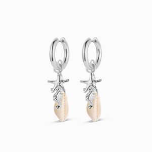 Gemnel新しい到着18Kゴールド天然シェルペンダントイヤリングファッションアイテム休暇と旅行のための多彩なイヤリング - Product Image 6