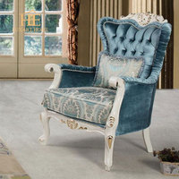 Ensemble de meubles de salon classiques français anciens, chaise longue, canapé, fauteuil
