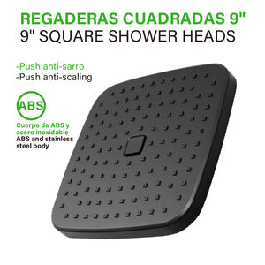 SOLVEX 2025 Prix Réduit Pommeau de <span class=keywords><strong>Douche</strong></span> Carré 9 Pouces à Fixation Supérieure en ABS Haute Pression avec <span class=keywords><strong>Filtre</strong></span> - Product Image 3