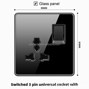 Interruttore a Muro di Alta Qualità Normale EU/UK/Universale 1 Via 2 Vie con USB Tipo-<span class=keywords><strong>C</strong></span> USA Pannello in Vetro Touch Prodotti per la Casa Elettrici - Product Image 5