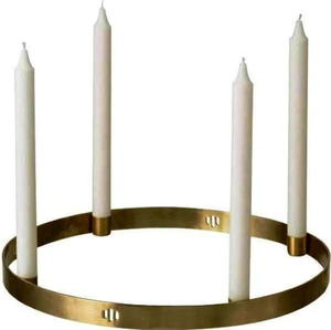 Porte-bougie en métal de haute qualité à quatre branches avec finition dorée pour la décoration d'éclairage fabriqué par Acube Indus - Product Image 2