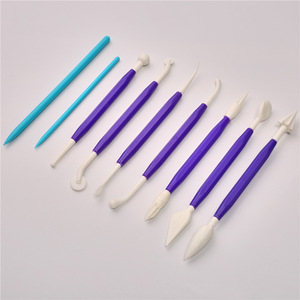 Suministros DE ARTE Xin Bowen, 9 Uds., escultura de arcilla de plástico para niños, herramientas de arcilla, arte de cerámica, herramientas de bricolaje - Product Image 1