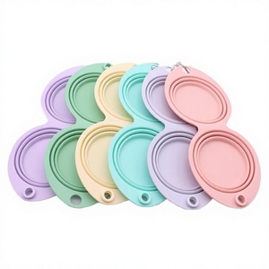 Bol pliable automatique en plastique de couleur unie, étanche, pour animaux de compagnie (chats et chiens), petits animaux, voyage - Product Image 1