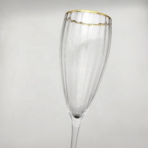 Copas <span class=keywords><strong>de</strong></span> <span class=keywords><strong>vino</strong></span> <span class=keywords><strong>de</strong></span> alta calidad con borde dorado, copas <span class=keywords><strong>de</strong></span> <span class=keywords><strong>vino</strong></span> para boda, Hotel, con borde dorado - Product Image 4