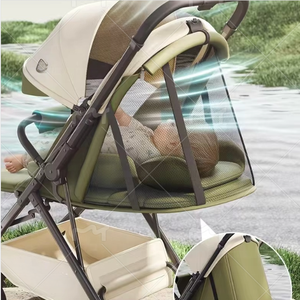 Poussette bébé en métal, position assise et allongée, vue haute, 0-3 ans, fermeture en un clic, légère - Product Image 4