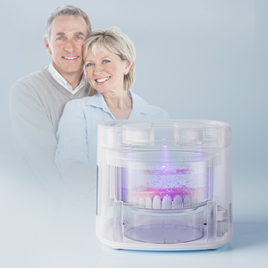 Portable 45000Hz ménage silencieux 200Ml Uv automatique bijoux rinçage retenue nettoyeurs de prothèses dentaires à ultrasons - Product Image 2