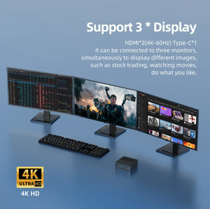 New 12th Gen <span class=keywords><strong>Mini</strong></span> PC windows11 Intel N95 N100 Bộ vi xử lý 8GB DDR4 4800Mhz 256GB <span class=keywords><strong>Pocket</strong></span> 12V kép Lan <span class=keywords><strong>mini</strong></span> máy tính - Product Image 5