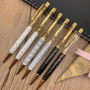 Stylo à bille en métal avec paillettes flottantes promotionnelles pour cadeaux - Product Image 1