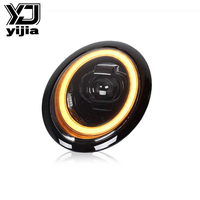 Pour MINI/R50/R52/R53 01-07, ensemble de phares LED modifiés, 12V, 6000-8000 lumens, feux de voiture rouges et froids