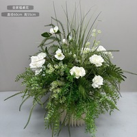 Boule de fleurs artificielle géante en soie personnalisable, tournesol et rose, pour centre de table de mariage bohème romantique