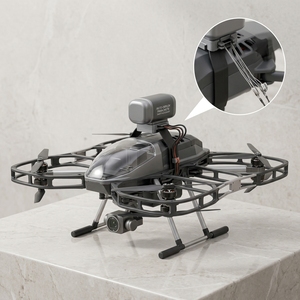 Dispositif de protection de sécurité par <span class=keywords><strong>parachute</strong></span> en plastique pour drone, dispositif de descente d'urgence pour la série Mavic Phantom - Product Image 3