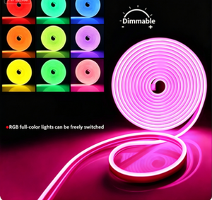 Tira de LED RGB de 8x16mm, color neón, DC12V, IP67, impermeable, rollo de 5M, para iluminación de exteriores, contornos de edificios y paisajes. - Product Image 2