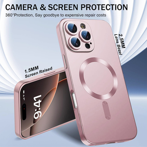 <span class=keywords><strong>Funda</strong></span> Magnética de Silicona Mate CHAOYIDIAN para <span class=keywords><strong>iPhone</strong></span> 17 16E 16 15 <span class=keywords><strong>14</strong></span> 13 12 11 <span class=keywords><strong>Pro</strong></span> <span class=keywords><strong>Max</strong></span> Plus Air, Cubierta con Acabado Metálico Suave - Product Image 5
