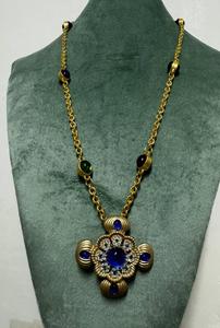 <span class=keywords><strong>Collana</strong></span> con Pendente in <span class=keywords><strong>Resina</strong></span> Blu Fatta a Mano Kaimei 2025, Gioielli alla Moda, Collane Lunghe Colorate con Croce Dorata e <span class=keywords><strong>Resina</strong></span> Blu - Product Image 5