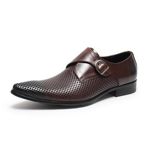 Zapatos de Cuero Formales de Negocios con Diseño Calado para Hombre, Primavera/Verano 2026, Sandalias Transpirables con Punta en Pico y Estilo Slip-On - Product Image 6