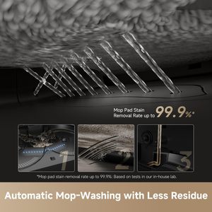 X50 Ultra Robot Vacuum <b>Mop</b> Auto-Empty Self-<b>Cleaning</b> 20,000Pa Suction Obstacle Avoidance 360 Navigation Corner Deep - Product Image 4