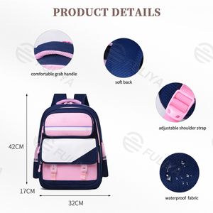 กระเป๋าเป้สะพายหลัง FULIYA ราคาขายส่งแบบกำหนดเอง กระเป๋านักเรียนเด็กน่ารัก สีดำ สำหรับเด็กหญิงและเด็กชาย - Product Image 5