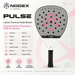 Pala de Pádel OEM Personalizada de Fibra de Carbono 12K 18K, Raqueta Ligera para Clubes y Venta al por Menor en España, México y Argentina - Product Image 3