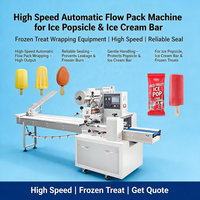 Machine d'emballage automatique à grande vitesse pour bâtonnets de glace et barres de crème glacée