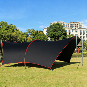 Tente imperméable surdimensionnée en titane argenté pour toutes les saisons avec auvent arrière autoportant en tissu Oxford pour le <span class=keywords><strong>camping</strong></span> en plein air - Product Image 1