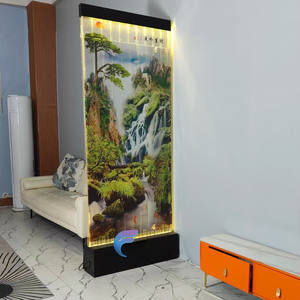 Office lobby decor bubble water acrylic <b>wall</b> with RGB remote controller LED <b>light</b> water bubble <b>wall</b> panel with LED <b>light</b> - Product Image 3