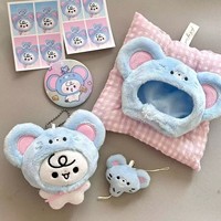 Poupée en peluche de 10 cm, design animal de dessin animé mignon, série fantaisie, poupée de 13 cm, jouet en peluche, accessoires de chapeau
