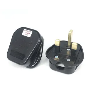 UK Plug Top With BS certificate Type-G 3 Pins BS1363 Britain Self-assembly Power Plug Connector For Saudi Arabia UK