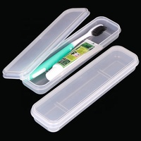 SUNSHING Boîte de rangement portable en plastique pour couverts de voyage, pour cuillère, fourchette, couteau, baguettes, type boîte à lunch