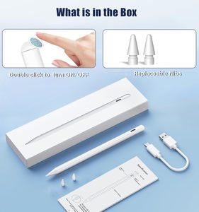 WENKU WKZP010EA Lápiz Óptico Capacitivo Activo de Alta <span class=keywords><strong>Calidad</strong></span> y Bajo <span class=keywords><strong>Precio</strong></span>, Blanco, con Rechazo de Palma Magnético, Sensible a la Inclinación y Punta Reemplazable - Product Image 6