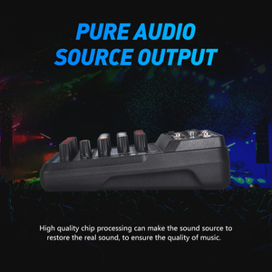 <span class=keywords><strong>YEAH</strong></span> Mini Portable Professional 48-V-USB-Phantom-4-Kanal-Audiomischer für Heim studio aufnahmen, Live-Streaming, KTV, Party - Product Image 6