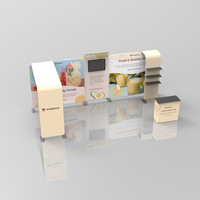 Stand de salon professionnel portable Standard 10x20 avec stand d'exposition en tissu de tension personnalisé