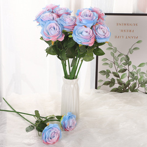 Rosas Artificiales de Seda, Color Rosa Degradado, Románticas y de Ensueño, para el Día de San Valentín, Accesorios de Fotografía de Bodas, Reutilizables y Reciclables - Product Image 2