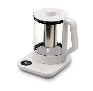 1.5L çay makinesi 220V cam elektrikli su ısıtıcısı 800W dijital sıcaklık ayarlanabilir su ısıtıcısı