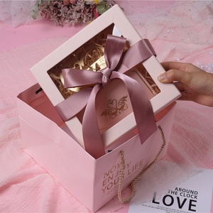 Extension Packaging with <b>Window</b> Ribbon Closure Luxury Gift Boxes - Product Image 4