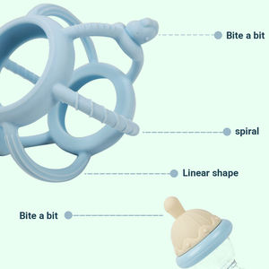 Fabricant Développement Montessori Jouets de dentition pour bébé Jouets de dentition sensoriels sans Bpa pour bébés - Product Image 4